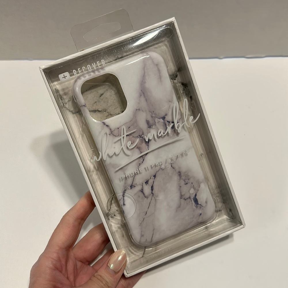 Recover Case for iPhone 11 Pro in White Marble